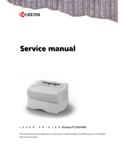 Kyocera Kyocera FS-600-680 Service Manual  Kyocera Kyocera FS-600-680 Service Manual.pdf