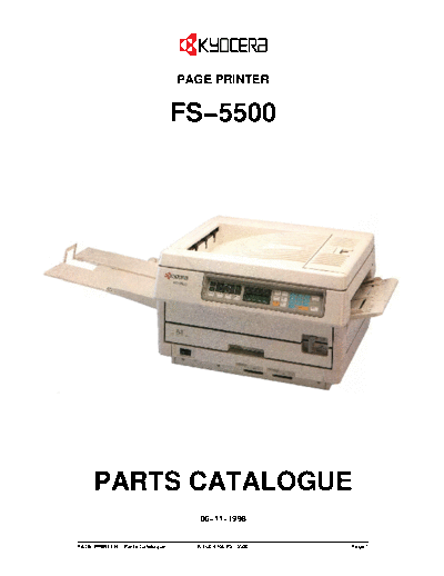 Kyocera Kyocera FS-5500 Parts Manual  Kyocera Kyocera FS-5500 Parts Manual.pdf