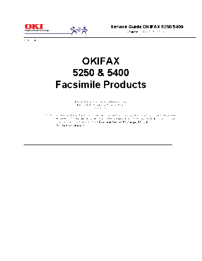 oki Okidata Fax 5250, 5400 Service Manual  oki Okidata Fax 5250, 5400 Service Manual.pdf