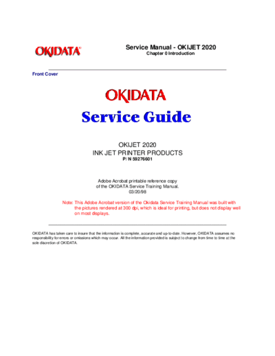 oki Okidata Jet 2020 Service Manual  oki Okidata Jet 2020 Service Manual.pdf