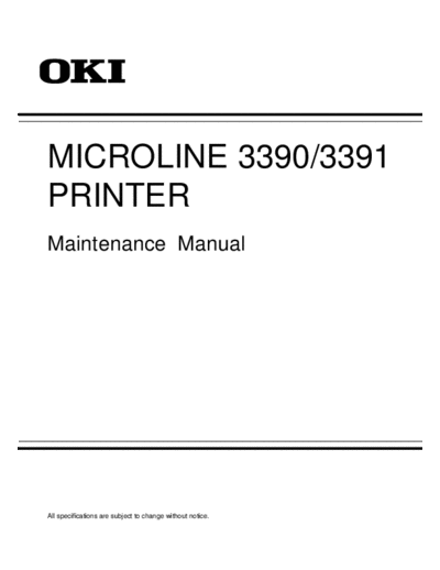 oki Okidata microline3390-3391 Service Manual  oki Okidata microline3390-3391 Service Manual.pdf