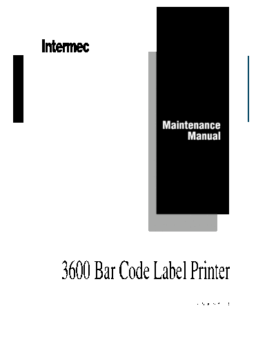 Intermec Intermec 3400-3600 Service Manual  . Rare and Ancient Equipment Intermec Intermec 3400-3600 Service Manual.pdf