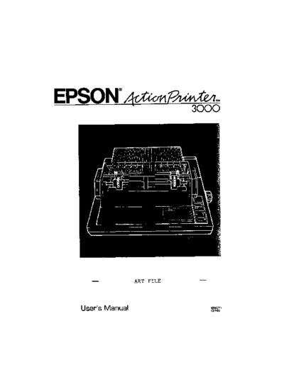 epson ActionPrinter 3000 User