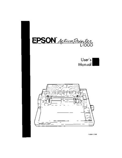 epson ActionPrinter L-1000 User