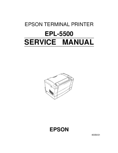 epson Epson EPL-5500 Service Manual  epson printer Epson EPL-5500 Service Manual.pdf