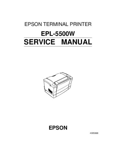 epson Epson EPL-5500W Service Manual  epson printer Epson EPL-5500W Service Manual.pdf