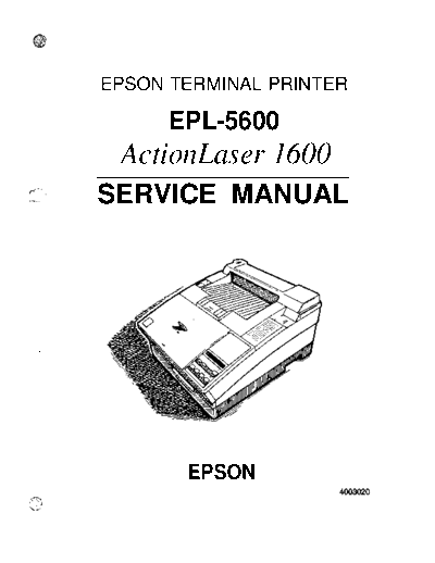 epson Epson EPL-5600 Service Manual  epson printer Epson EPL-5600 Service Manual.pdf