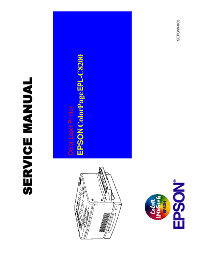 epson Epson EPL-C8200 Service Manual  epson printer Epson EPL-C8200 Service Manual.pdf