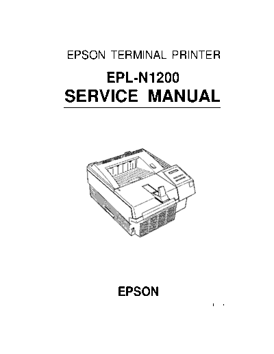 epson Epson EPL-N1200 Service Manual  epson printer Epson EPL-N1200 Service Manual.pdf