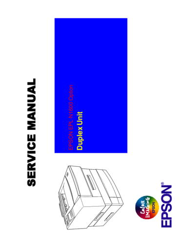 epson Epson EPL-N1600 Duplex Unit Service Manual  epson printer Epson EPL-N1600 Duplex Unit Service Manual.pdf