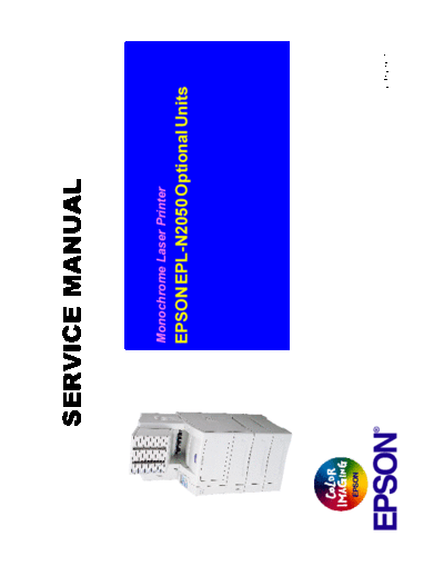 epson Epson EPL-N2050 Optional Units Service Manual  epson printer Epson EPL-N2050 Optional Units Service Manual.pdf