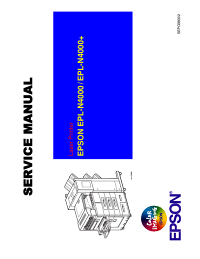 epson Epson EPL-N4000 4000+ rev B Service Manual  epson printer Epson EPL-N4000_4000+ rev B Service Manual.pdf