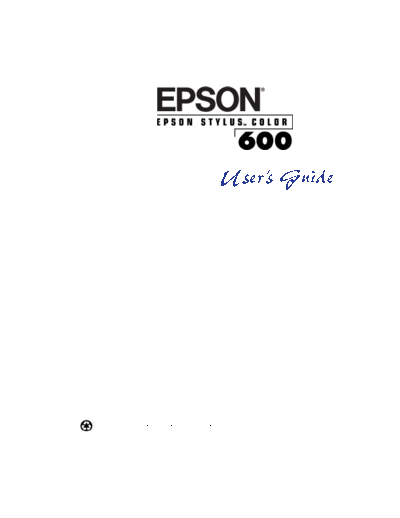 epson Epson Stylus 600 User