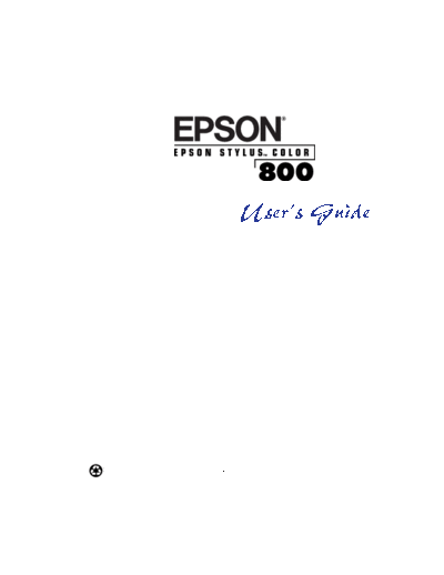 epson Epson Stylus 800N User