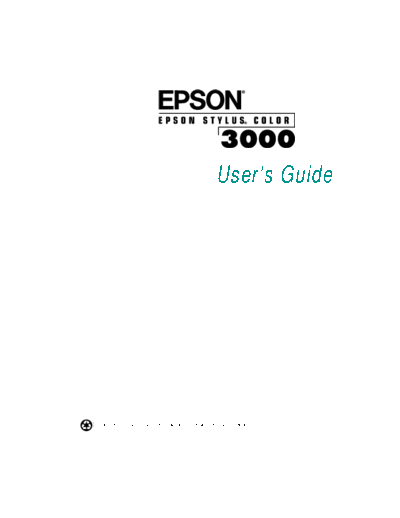 epson Epson Stylus 3000 User