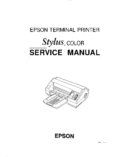 epson Epson Stylus Color Service Manual  epson printer Epson Stylus Color Service Manual.pdf