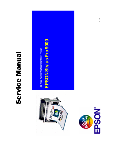 epson Epson Stylus Pro 9000 Service Manual  epson printer Epson Stylus Pro 9000 Service Manual.pdf