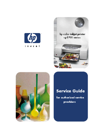 HP HP Color InkJet 1700 Service Manual  HP printer HP Color InkJet 1700 Service Manual.pdf