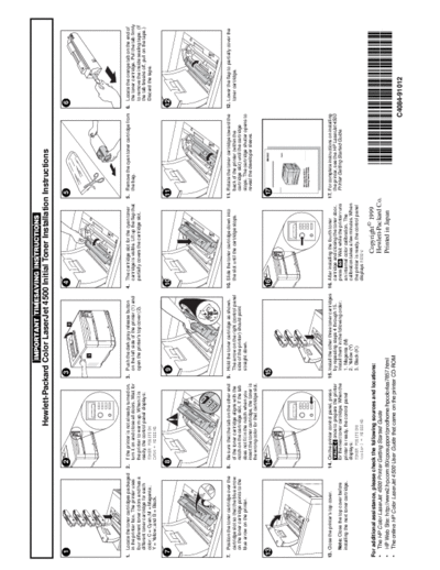 HP HP Color LaserJet 4500 Initial Toner Installation Instructions  HP printer HP Color LaserJet 4500 Initial Toner Installation Instructions.pdf