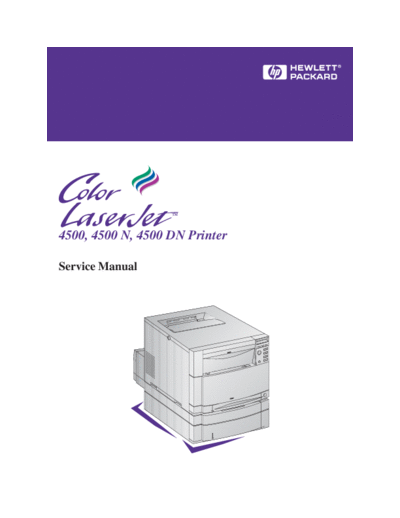 HP HP Color LaserJet 4500 Service Manual  HP printer HP Color LaserJet 4500 Service Manual.pdf