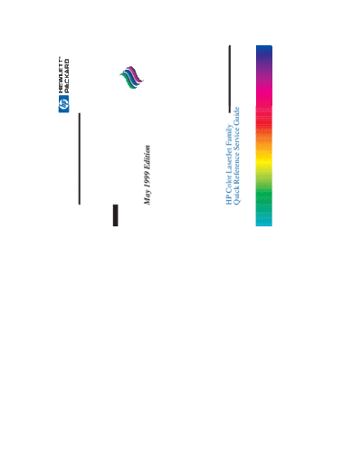 HP HP Color LaserJet Family Quick Reference Service Guide  HP printer HP Color LaserJet Family Quick Reference Service Guide.pdf