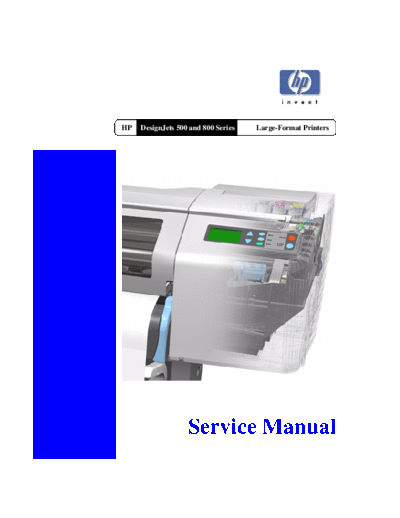 HP HP DesignJet 500 & 800 Series Service  HP printer HP DesignJet 500 & 800 Series Service.pdf