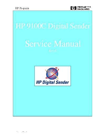HP HP Digital Sender 9100C Service Manual  HP printer HP Digital Sender 9100C Service Manual.pdf