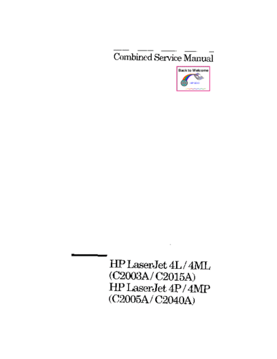 HP HP LaserJet 4L - 4P Service Manual  HP printer HP LaserJet 4L - 4P Service Manual.pdf