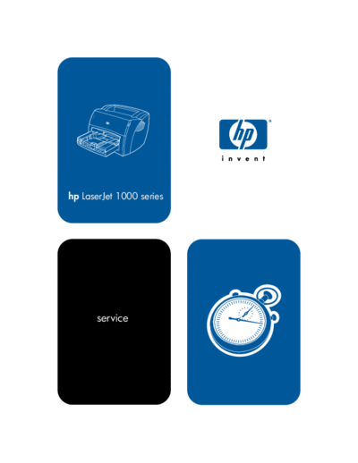 HP HP LaserJet 1000 Service Manual  HP printer HP LaserJet 1000 Service Manual.pdf