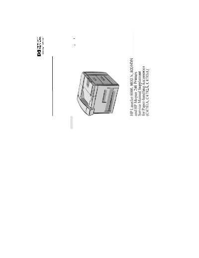 HP HP LaserJet 8000 Paperhandling addon Service Manual  HP printer HP LaserJet 8000 Paperhandling addon Service Manual.pdf