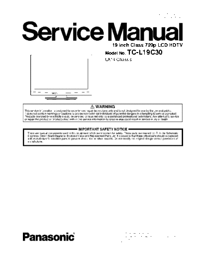 panasonic LA14 TC-L19C30  panasonic LCD LA14 TC-L19C30.pdf