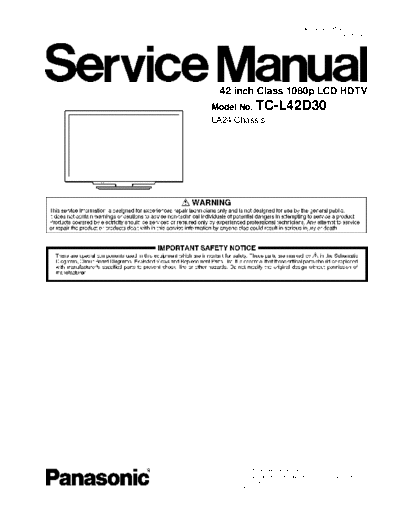 panasonic LA24 TC-L42D30  panasonic LCD LA24 TC-L42D30.pdf