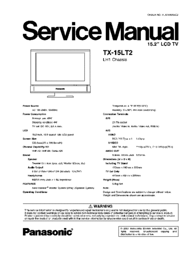 panasonic LH1 TX-15LT2  panasonic LCD LH1 TX-15LT2.pdf