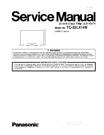 panasonic LH90 TC-32LX14N  panasonic LCD LH90 TC-32LX14N.pdf