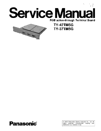 panasonic TY-42TM5G TY-37TM5G  panasonic PDP TY-42TM5G TY-37TM5G.pdf