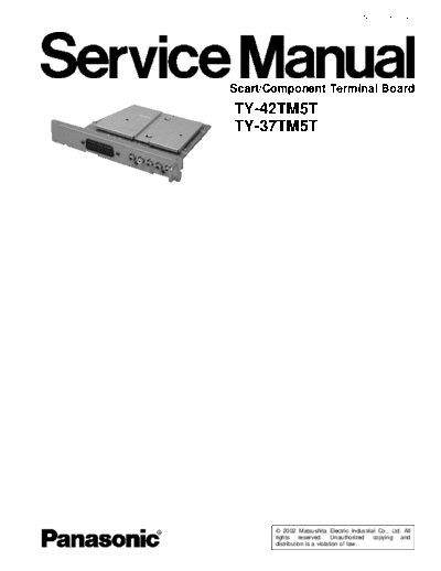 panasonic TY-42TM5T TY-37TM5T  panasonic PDP TY-42TM5T TY-37TM5T.pdf