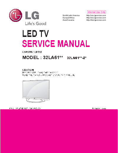 LG 32LA613S, 613V, 615V, 6130, 6134, 6136  LG LCD LA series 2013 32LA613S, 613V, 615V, 6130, 6134, 6136.pdf