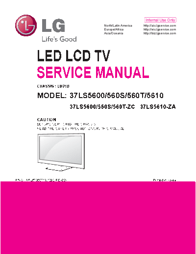 LG 37LS560S, 560T, 5600, 5610  LG LCD LS series 2012 37LS560S, 560T, 5600, 5610.pdf