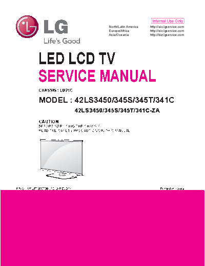 LG 42LS341C, 345S, 345T, 3450  LG LCD LS series 2012 42LS341C, 345S, 345T, 3450.pdf