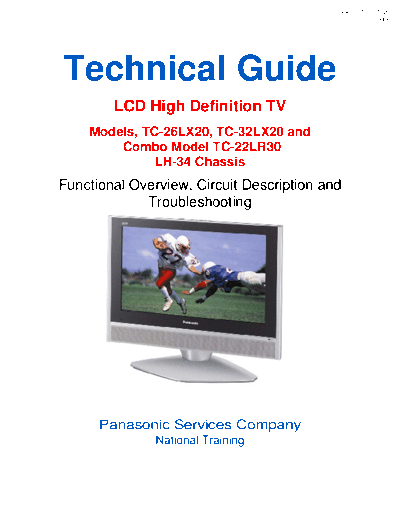 panasonic LH34 TC-26LX20 TC-32LX20 TC-22LR30 Technical Guide  panasonic LCD National Training LH34 TC-26LX20 TC-32LX20 TC-22LR30 Technical Guide.pdf