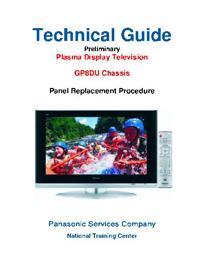 panasonic GP8DU Panel Replacement  panasonic PDP National Training GP8DU Panel Replacement.pdf