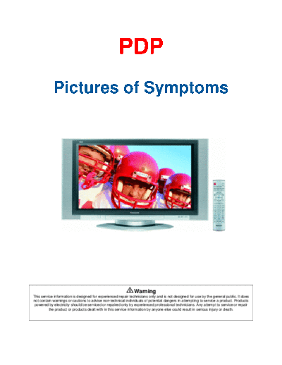 panasonic PDP Pictures of Symptoms  panasonic PDP National Training PDP Pictures of Symptoms.pdf