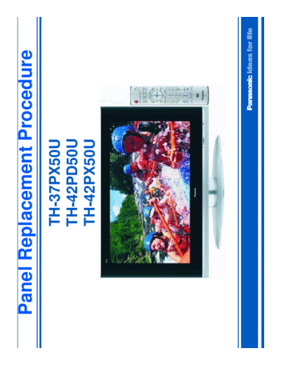 panasonic TH-37PX50U TH-42PD50U TH-42PX50U Panel Replacement  panasonic PDP National Training TH-37PX50U TH-42PD50U TH-42PX50U Panel Replacement.pdf