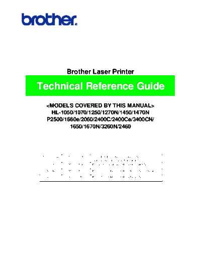 Brother Service Manual Brother Laser Printer Technical Reference Guide  Brother Service Manual Brother Laser Printer Technical Reference Guide.pdf