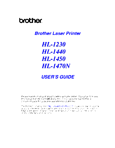 Brother Laser printers. Users Guide  Brother HL1230_1440_1450_1470N Brother Laser printers. Users Guide.pdf