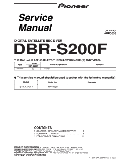 Pioneer dbr s200f 785  Pioneer Satelliet DBR-S200 dbr_s200f_785.pdf