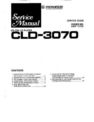 Pioneer hfe   cld-3070 service  Pioneer Laser Disk CLD-3070 hfe_pioneer_cld-3070_service.pdf