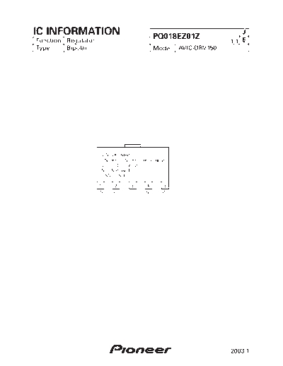 Pioneer PQ018EZ01Z  Pioneer DVD pioneer cd IC_pdf PQ018EZ01Z.pdf