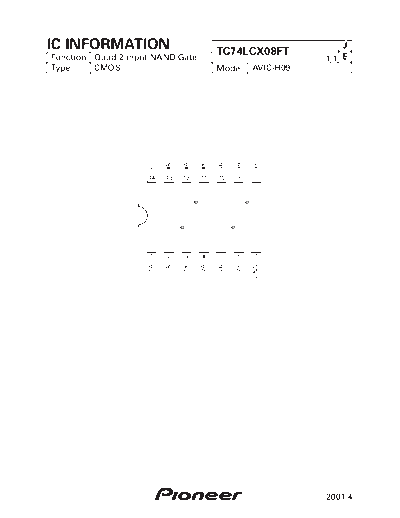 Pioneer TC74LCX08FT  Pioneer DVD pioneer cd IC_pdf TC74LCX08FT.pdf