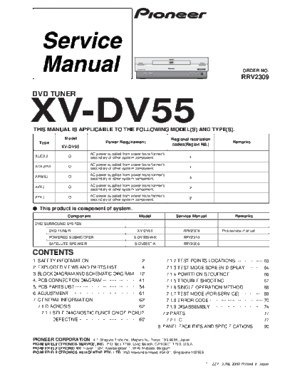 Pioneer hfe pioneer xv-dv55 service rrv2309 en  Pioneer DVD XV-DV55 hfe_pioneer_xv-dv55_service_rrv2309_en.pdf